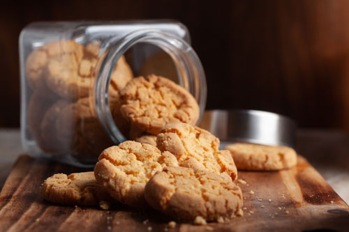 Cookies Spilling out of Jar